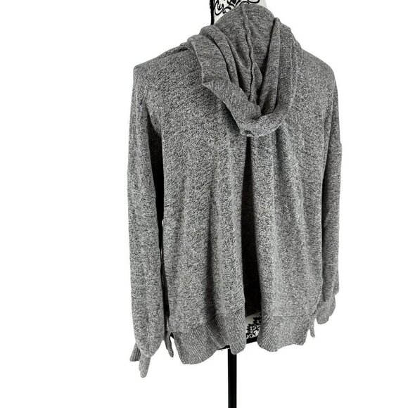 American Eagle Gray Open Swing Sweater Cardigan Size M Viscose Blend - Picture 3 of 10